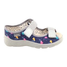 Befado barnskor 869X144 blå silver- grå 1