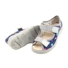 Befado barnskor 869X144 blå silver- grå 4