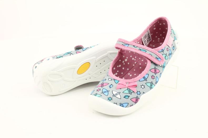 Befado barnskor 114Y409 blå rosa grå 4