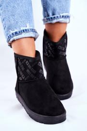 Kvinnors svarta varma snöstövlar Big Star GG274556 1