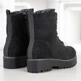 SHELOVET Mocka Trappers På Plattformen svart 1