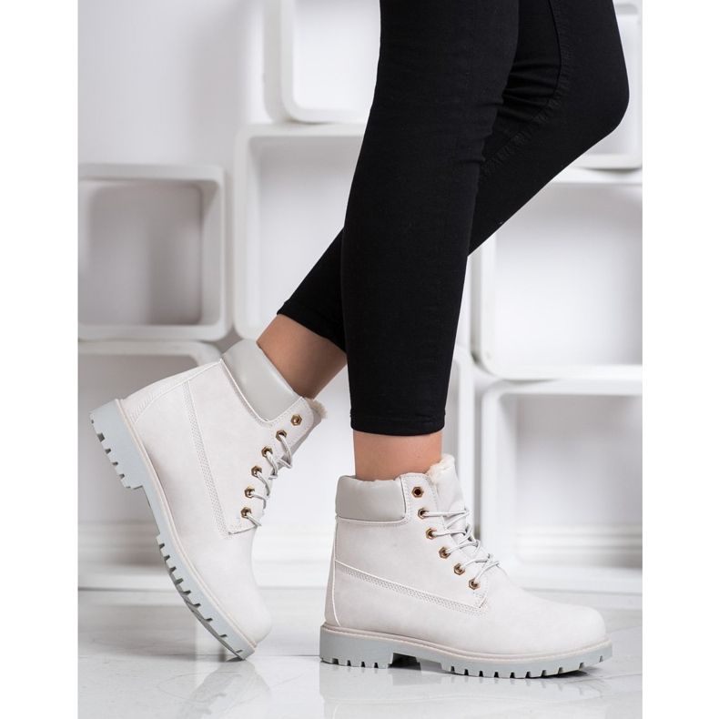 SHELOVET Varma vandringsskor med ekoläder grå 2