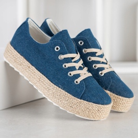 Kylie Sneakers på plattformen blå 2