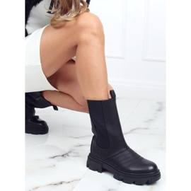 Svarta motorcykelstövlar D-5 Svart 1