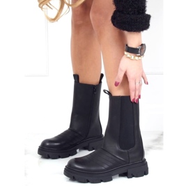 Svarta motorcykelstövlar D-5 Svart 2