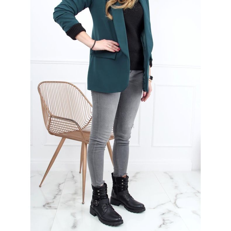 Black Workery stövlar 1215-PA Svart 1