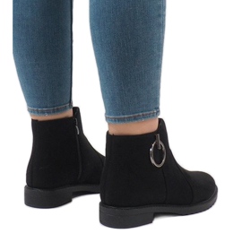 Svarta X-36 isolerade mocka stövlar 1