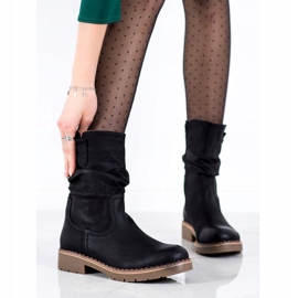 Super Mode Stövlar med volanger svart 2
