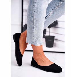 EVE Ballerinor i mocka för kvinnor Svart Lasota 1031 2