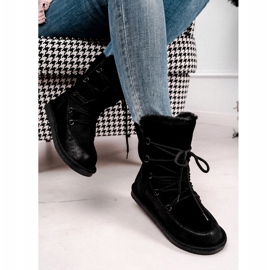 HAN Snöskor för kvinnor med päls svart Ilana 2