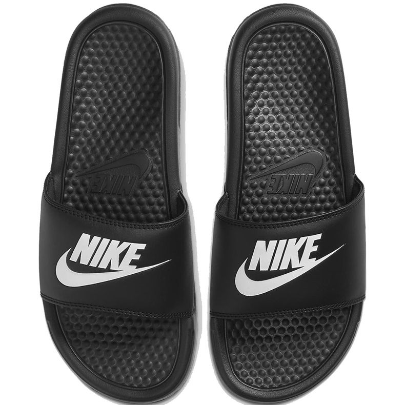 Nike Benassi Just Do It tofflor svart 343881015 1