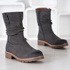 Super Mode Stövlar med volanger grå 1