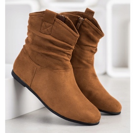 SHELOVET Fritidsbyxor i mocka brun 2