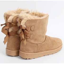 Snöskor med rosetter kamel 256 Camel beige 1