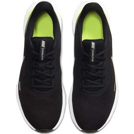 Nike Revolution 5 svarta och gröna löparskor för män BQ3204 010 vit 1