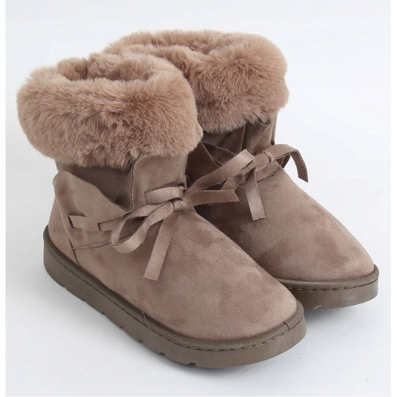 Beige snöskor för kvinnor A974 Khaki 1