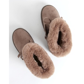 Beige snöskor för kvinnor A974 Khaki 2