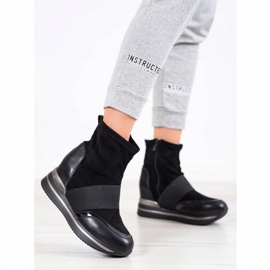 SHELOVET Trendiga kilkängor svart 2