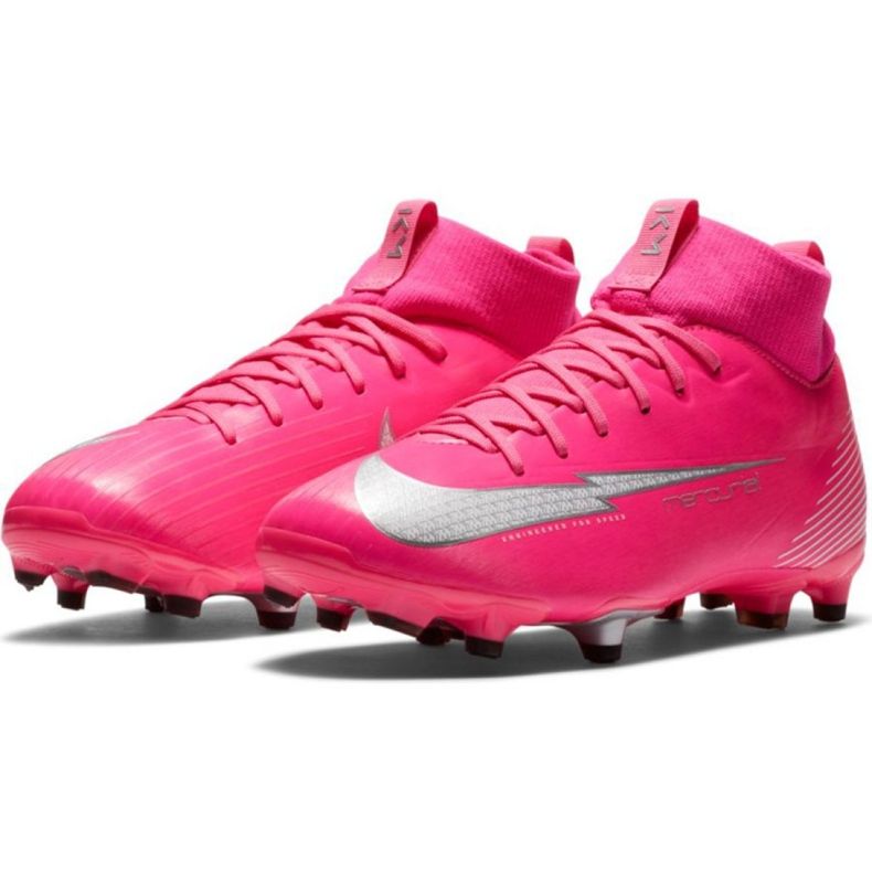 Nike Mercurial Superfly 7 Academy Mg Jr DB5609 611 fotbollsskor mångfärgad rosa 2