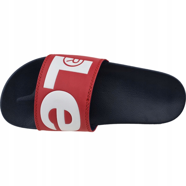 Levi's Batwing Slide Sandal 231548-794-87 vit röd marinblå 2