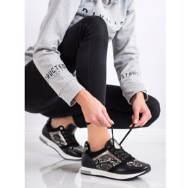 Kylie Trendiga sneakers vit svart grå 3