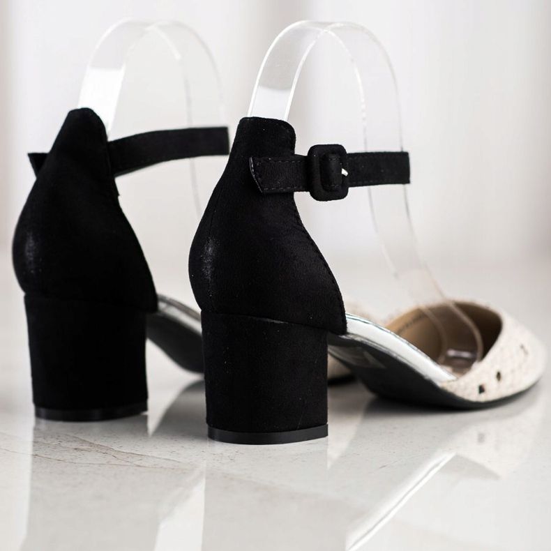 Goodin Snake Print Pumps beige brun svart 1