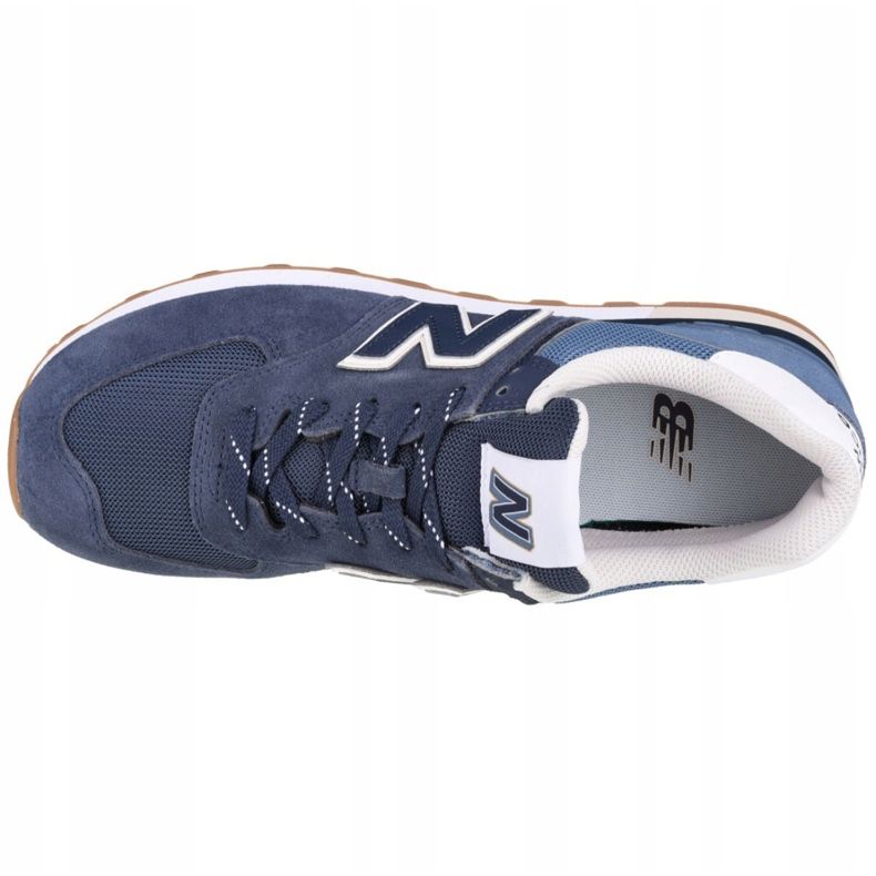 New Balance U ML574GRE skor vit marinblå blå 2