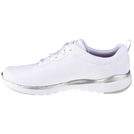 Skechers Flex Appeal 3.0 W 13070-WSL vit silver- 1