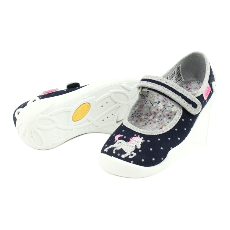 Befado barnskor 114X414 marinblå grå 4