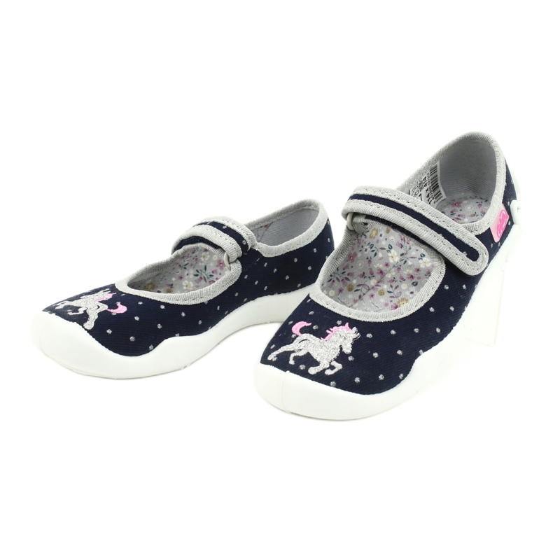 Befado barnskor 114X414 marinblå grå 3