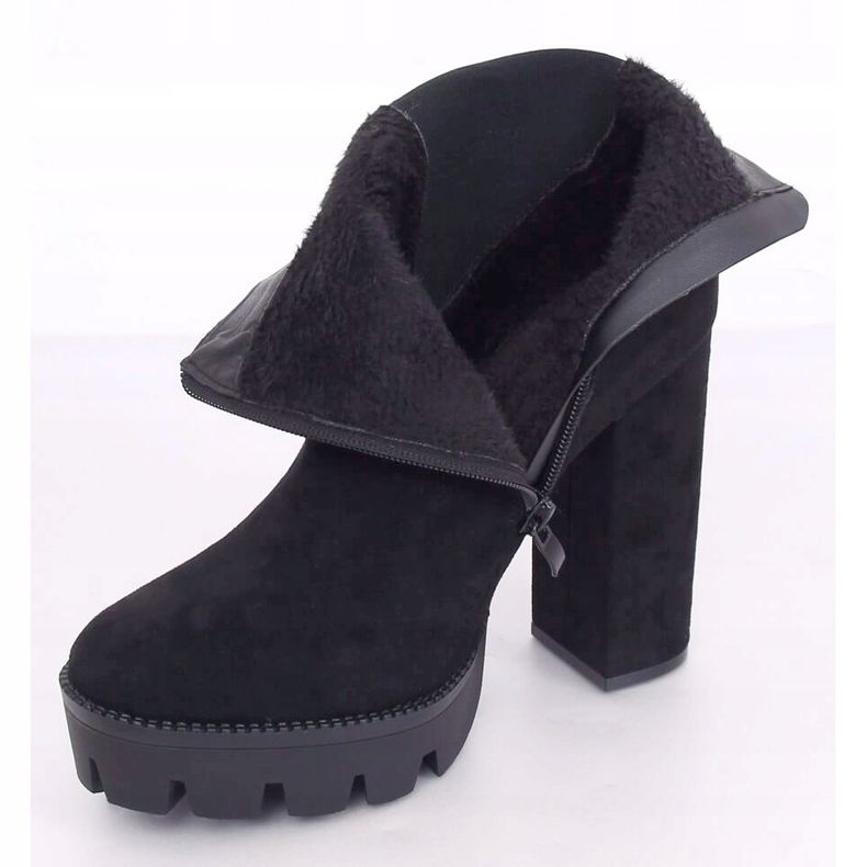 Svarta stövlar på plattformen Jodhpur stövlar DA30P Svart 2