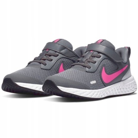 Nike Revolution 5 barnskor grå-rosa BQ5672 015 1