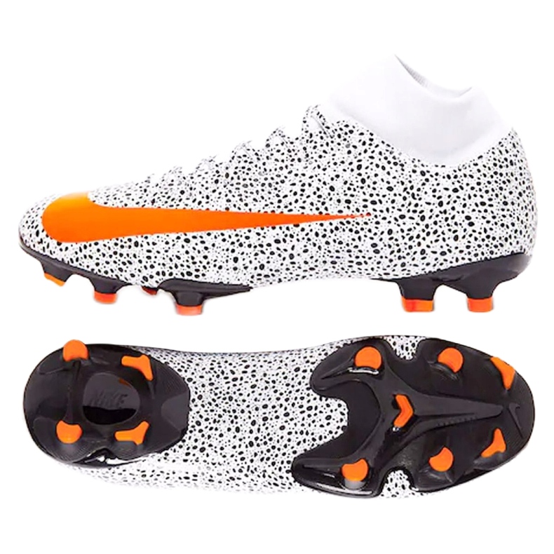 Nike Mercurial Superfly 7 Academy CR7 FG / MG Jr CV3182-180 fotbollsskor vit 6