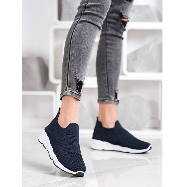 Goodin Slip-on sneakers marinblå 2