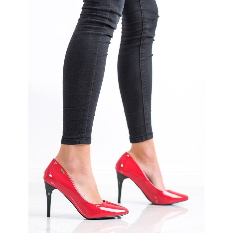 Goodin Lackerade pumpar röd 2