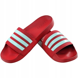 Adidas Adilette Shower röda AQ1705 herr tofflor vit 1
