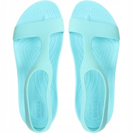 Crocs damsandaler Serena Sandal W mint 205469 40M grön 1