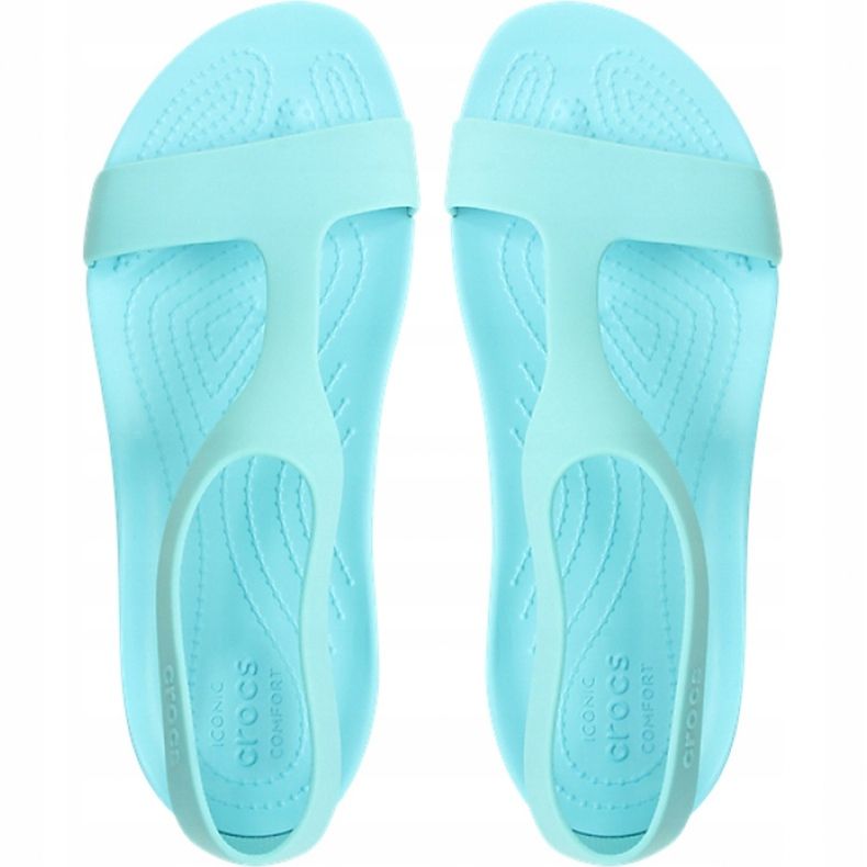 Crocs damsandaler Serena Sandal W mint 205469 40M grön 1