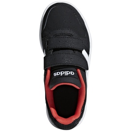 Adidas Hoops 2.0 Cmf C barnskor svart-röd-vit B75960 1