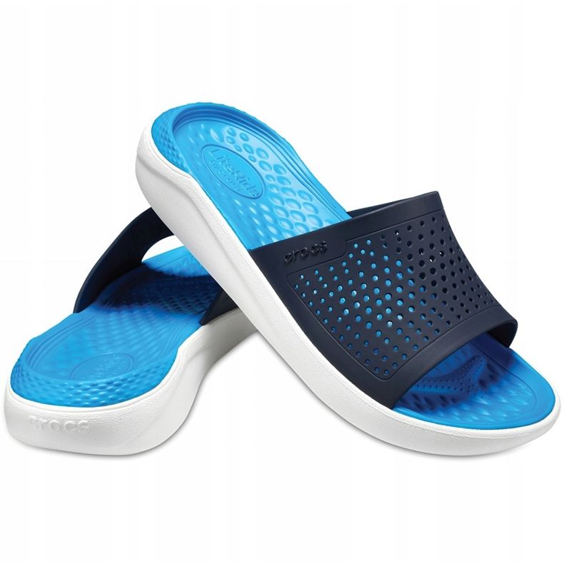 Crocs Literide Slide marinblå-vit 205183462 1