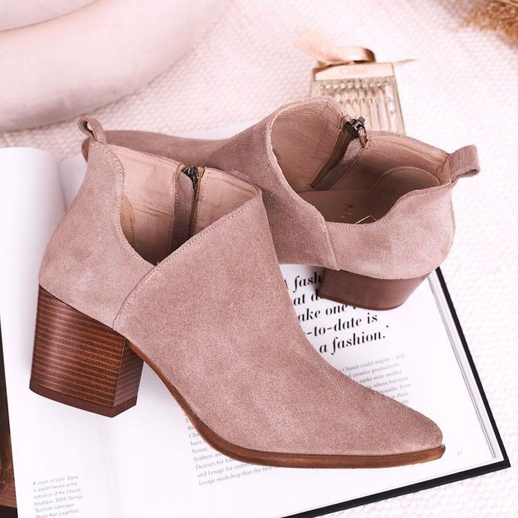 Nicole Damstövlar med utskurna mocka Cappuccino Lawrence brun mångfärgad 2