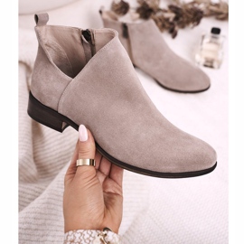 Nicole Damskor med V-ringning i mocka Cappuccino Clarence brun mångfärgad 1