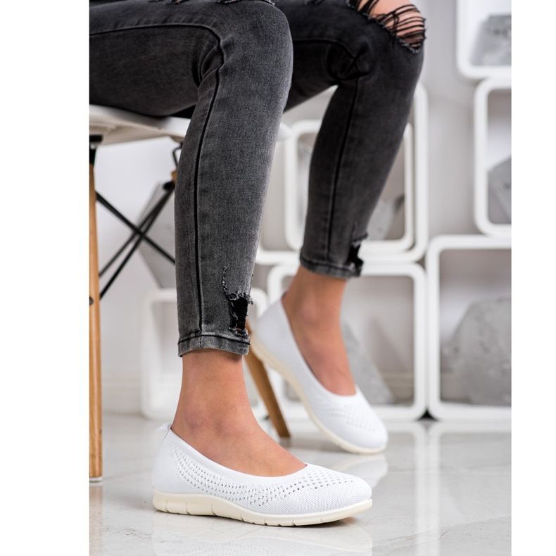 Goodin Openwork Slipons vit 1