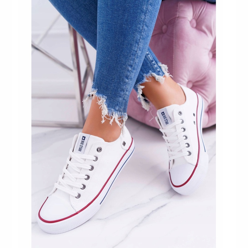 Big Star Classic Sneakers Biaded White DD274336 vit 1