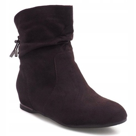 Suede Wedge Boots 030-PA Brown brun 2