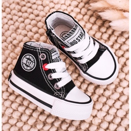 Barnhöga sneakers med dragkedja Big Star HH374188 Svart 1