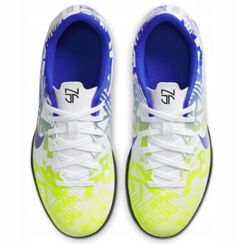 Nike Mercurial Vapor 13 Club Njr Ic Junior CV9352 104 fotbollsskor vit blå mångfärgad 1