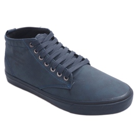 Snygga High-top Sneakers Y007 Marinblå 1