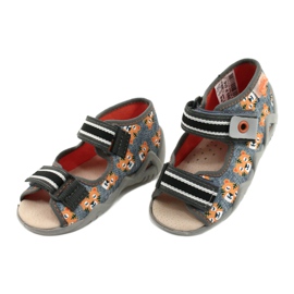 Befado gula barnskor 350P016 orange grå 3