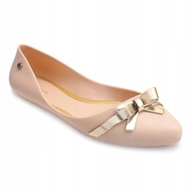 Meliski Ballerinas Med rosett PT72 Beige vit 1